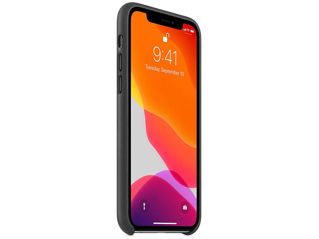 Чехол Yotrix SnapCase Premuim для Apple iPhone 11 pro (черный, кожаный)