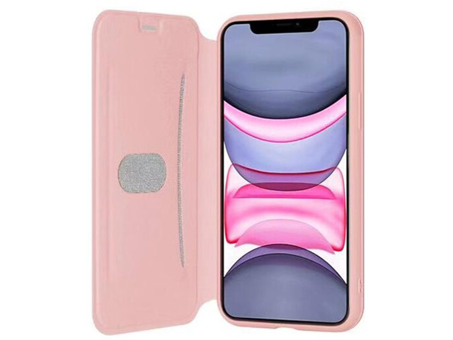 Чехол Yotrix LiquidSilicone Folio для Apple iPhone 11 pro (светло-розовый, силиконовый)