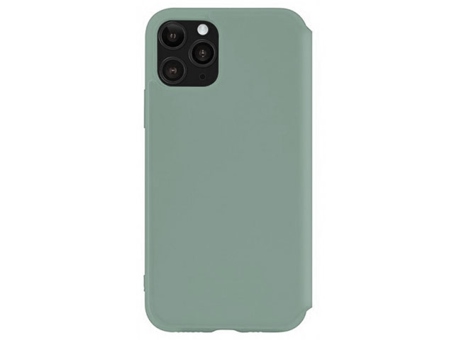Чехол Yotrix LiquidSilicone Folio для Apple iPhone 11 pro (темно-зеленый, силиконовый)