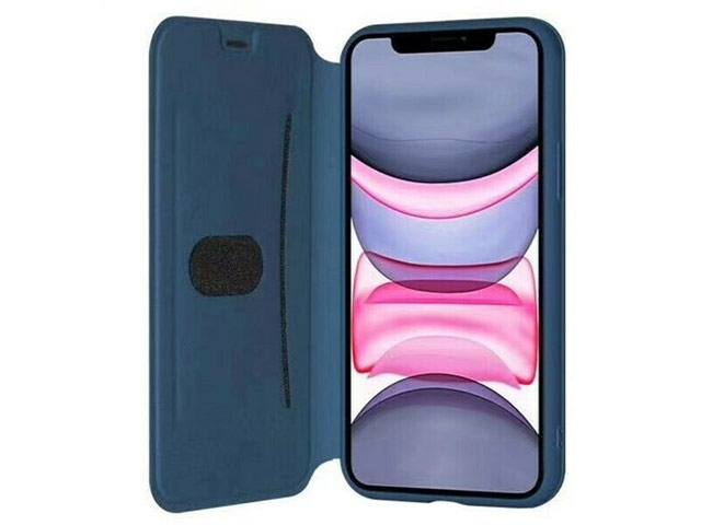 Чехол Yotrix LiquidSilicone Folio для Apple iPhone 11 pro (темно-синий, силиконовый)