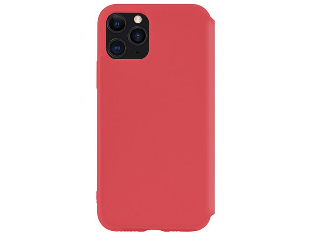 Чехол Yotrix LiquidSilicone Folio для Apple iPhone 11 pro max (красный, силиконовый)