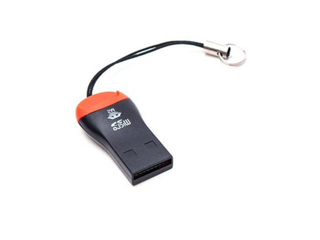 Кард-ридер Deluxe Card Reader (черный, USB, microSD)