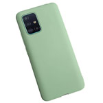 Чехол Yotrix LiquidSilicone для Samsung Galaxy A51 (зеленый, гелевый)