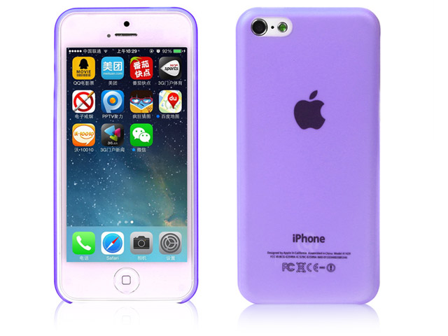 Чехол Discovery Buy Wing Series Case для Apple iPhone 5C (фиолетовый, гелевый)