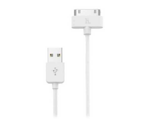 USB-кабель hoco Rapid Charging Cable X1 (30-pin, 1 м, белый)