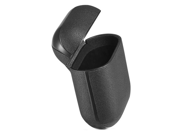 Чехол Synapse Leather Case для Apple AirPods 2 (черный, кожаный)