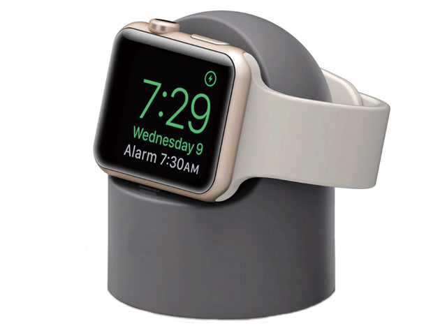 Подставка Synapse Charging Dock для часов Apple Watch (серая, силиконовая)