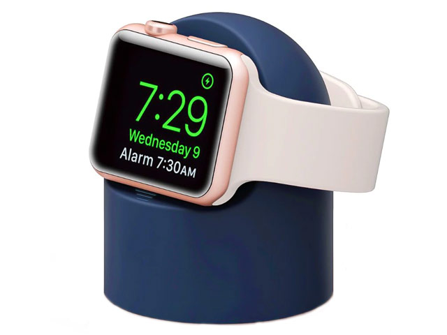 Подставка Synapse Charging Dock для часов Apple Watch (синяя, силиконовая)