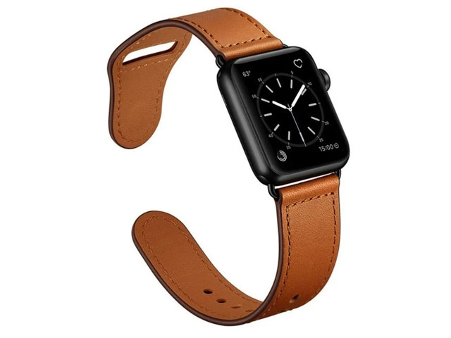 Ремешок для часов Synapse Prime Band для Apple Watch (44/42 мм, коричневый, кожаный)