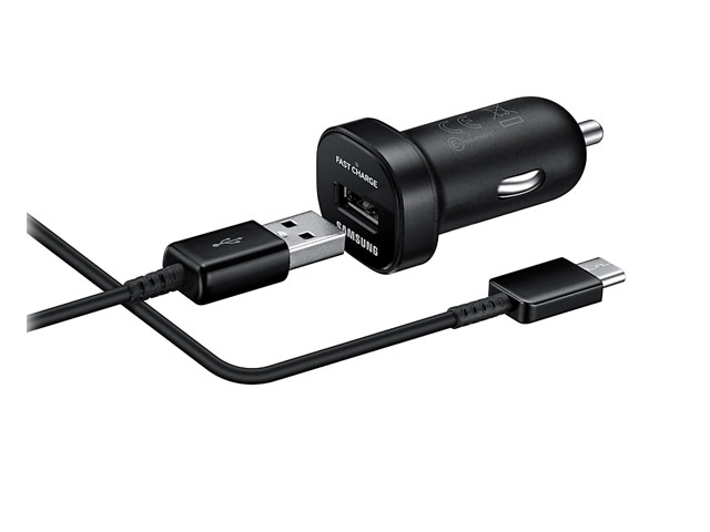 Зарядное устройство Samsung Car Charger Mini автомобильное (18W, черное, Fast Charging, USC Type C)