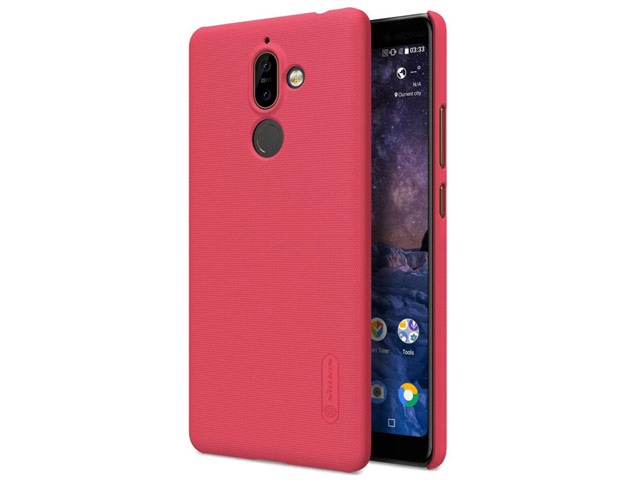 Чехол Nillkin Hard case для Nokia 7 plus (красный, пластиковый)