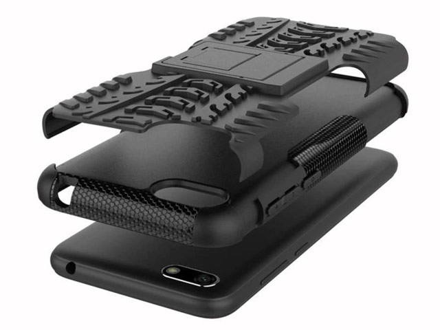 Чехол Yotrix Shockproof case для Huawei Y5 2018 (черный, пластиковый)