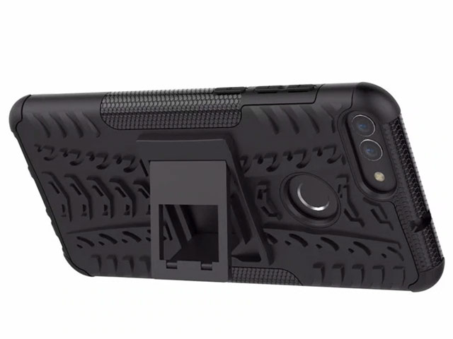 Чехол Yotrix Shockproof case для Huawei Y9 2018 (черный, пластиковый)