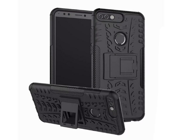 Чехол Yotrix Shockproof case для Huawei Honor 7C (черный, пластиковый)