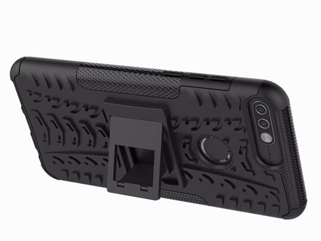 Чехол Yotrix Shockproof case для Huawei Honor 7C (черный, пластиковый)