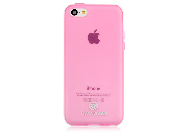 Чехол Discovery Buy Intelligent Dual Color Case для Apple iPhone 5C (розовый, гелевый/пластиковый)