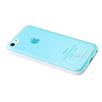 Чехол Discovery Buy Intelligent Dual Color Case для Apple iPhone 5C (голубой, гелевый/пластиковый)