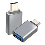 Адаптер Yotrix OTG-USB Adapter универсальный (USB Type C-USB 3.0, темно-серый)