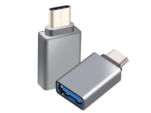 Адаптер Yotrix OTG-USB Adapter универсальный (USB Type C-USB 3.0, темно-серый)