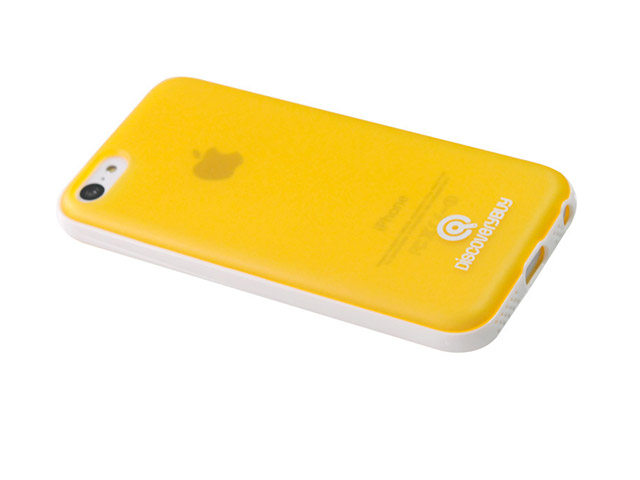 Чехол Discovery Buy Intelligent Dual Color Case для Apple iPhone 5C (желтый, гелевый/пластиковый)