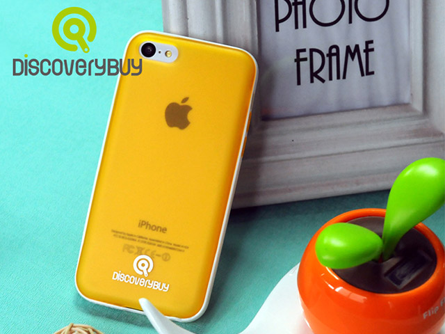 Чехол Discovery Buy Intelligent Dual Color Case для Apple iPhone 5C (желтый, гелевый/пластиковый)