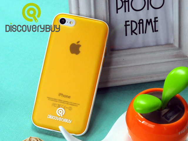 Чехол Discovery Buy Intelligent Dual Color Case для Apple iPhone 5C (желтый, гелевый/пластиковый)