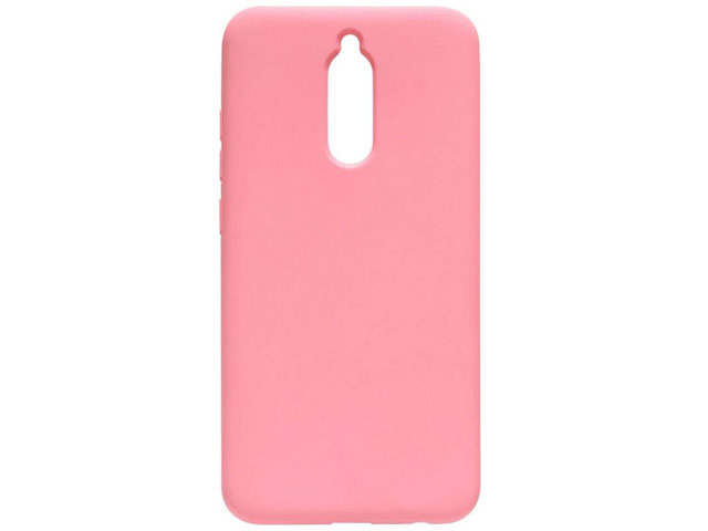 Чехол Yotrix LiquidSilicone для Xiaomi Redmi 8 (розовый, гелевый)