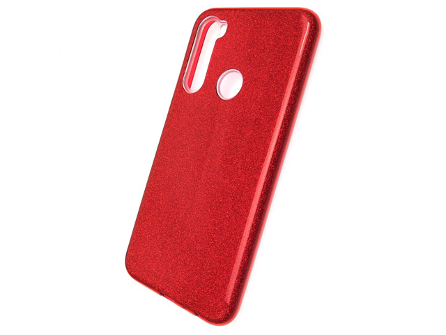 Чехол Yotrix BrightCase для Xiaomi Redmi Note 8 (красный, гелевый)