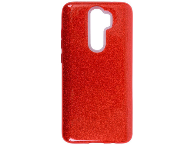 Чехол Yotrix BrightCase для Xiaomi Redmi Note 8 pro (красный, гелевый)