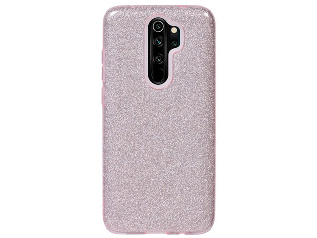 Чехол Yotrix BrightCase для Xiaomi Redmi Note 8 pro (розовый, гелевый)