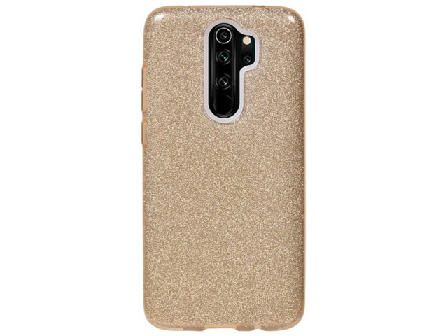 Чехол Yotrix BrightCase для Xiaomi Redmi Note 8 pro (золотистый, гелевый)