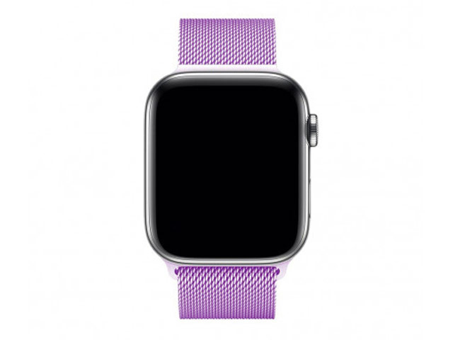 Ремешок для часов Yotrix Milanese Band для Apple Watch 38/40 мм (сиреневый, стальной)