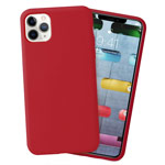 Чехол Yotrix LiquidSilicone для Apple iPhone 11 pro max (темно-красный, гелевый)