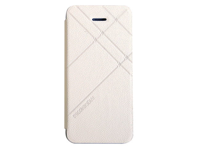 Чехол Discovery Buy Elegant Case для Apple iPhone 5C (белый, кожанный)