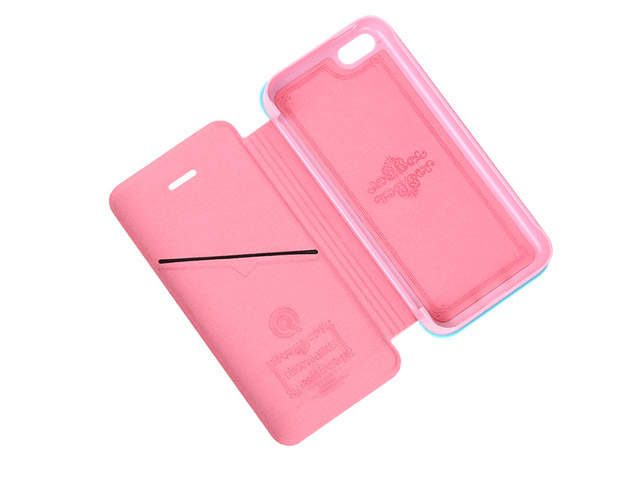 Чехол Discovery Buy Elegant Case для Apple iPhone 5C (розовый, кожанный)