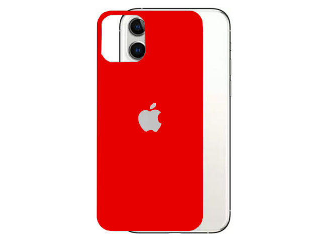 Защитное стекло Yotrix 3D SE Glass Protector для Apple iPhone 11 (заднее, красное)