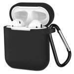 Чехол Yotrix Buckle Case для Apple AirPods (черный, силиконовый)