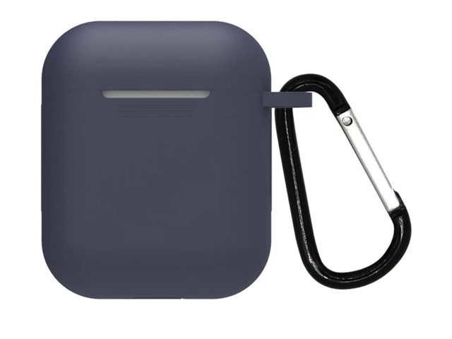 Чехол Yotrix Buckle Case для Apple AirPods (темно-серый, силиконовый)