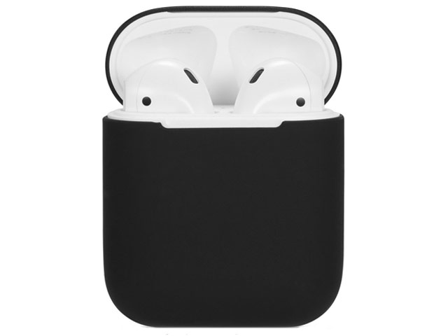 Чехол Yotrix Protection Case для Apple AirPods (черный, силиконовый)