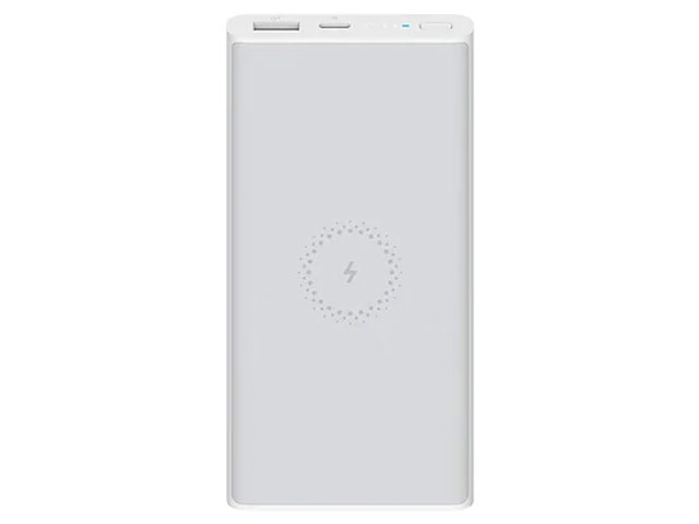 Внешняя батарея Xiaomi Mi Wireless Power Bank универсальная (10000 mAh, беспроводная зарядка, белая)