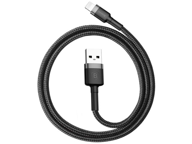 USB-кабель Baseus Cafule Cable (Lightning, черный, 1 м, 2.4A)