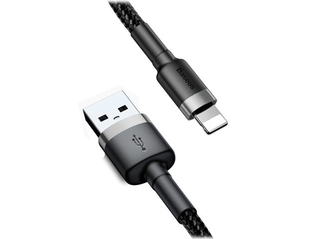 USB-кабель Baseus Cafule Cable (Lightning, черный, 1 м, 2.4A)