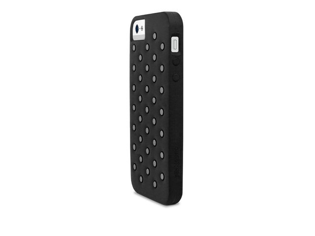Чехол X-doria Spots Case для Apple iPhone 5/5S (черный, силиконовый)