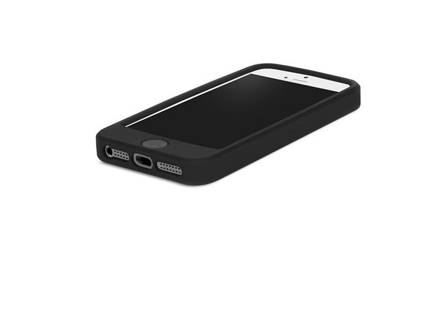 Чехол X-doria Spots Case для Apple iPhone 5/5S (черный, силиконовый)