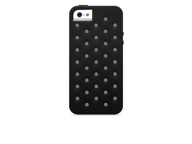 Чехол X-doria Spots Case для Apple iPhone 5/5S (черный, силиконовый)