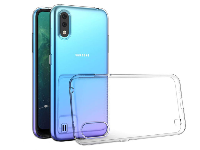 Чехол Yotrix UltrathinCase для Samsung Galaxy A01 (черный, гелевый)