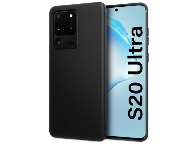 Чехол Yotrix UltrathinCase для Samsung Galaxy S20 ultra (черный, гелевый)
