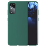 Чехол Yotrix LiquidSilicone для Samsung Galaxy S20 plus (темно-зеленый, гелевый)