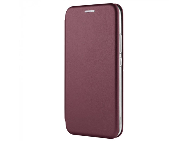 Чехол Yotrix FolioCase Plain для Samsung Galaxy S20 plus (бордовый, кожаный)