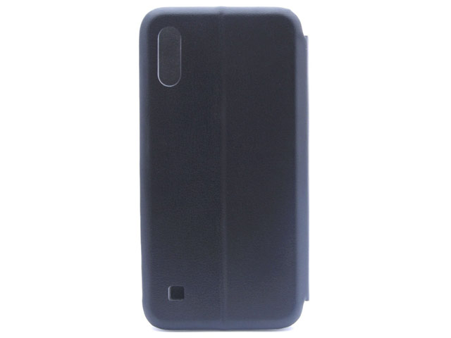 Чехол Yotrix FolioCase Plain для Samsung Galaxy A01 (черный, кожаный)